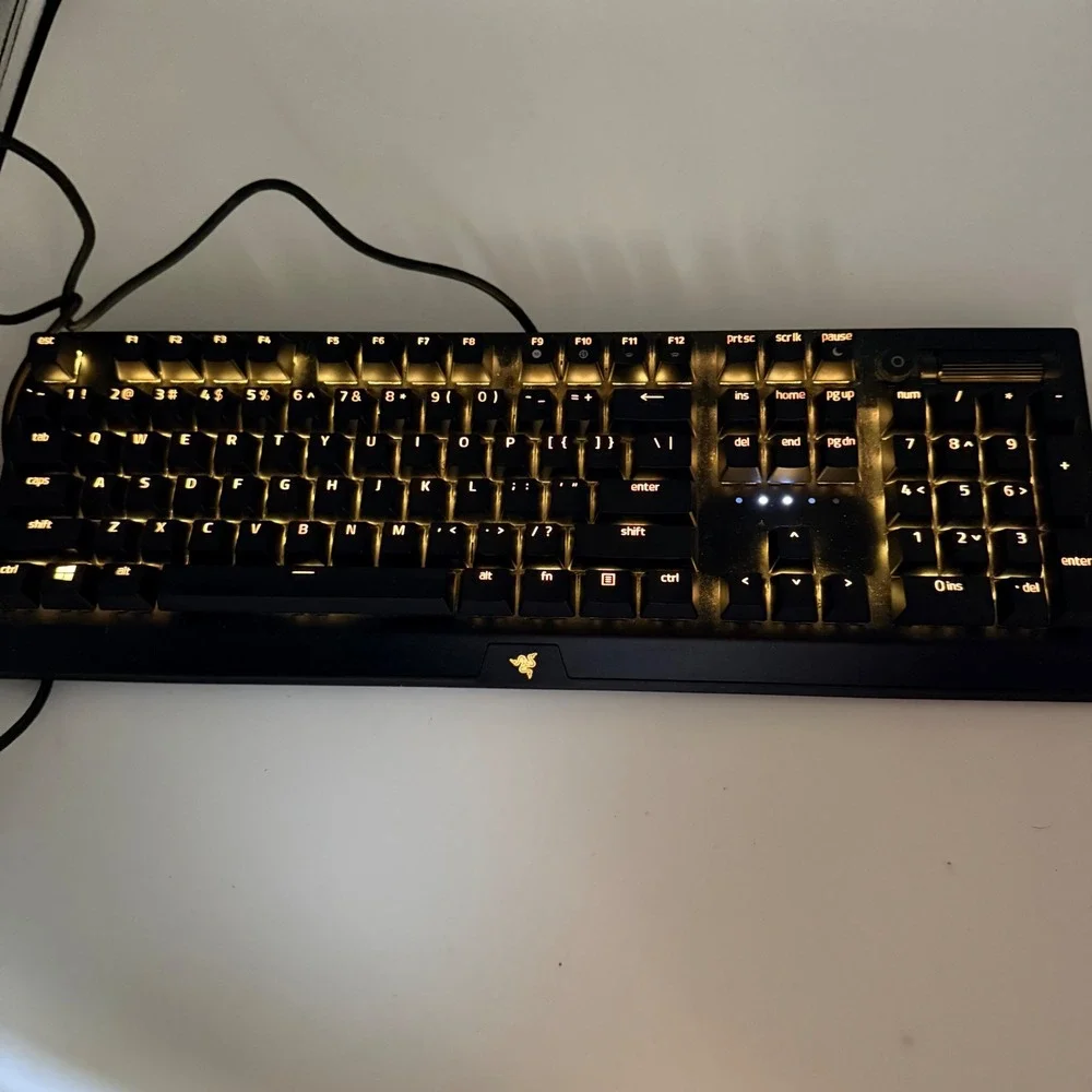 Razer BlackWidow V3 Mechanical Gaming Keyboard Green Switches RZ03-0354 Black
